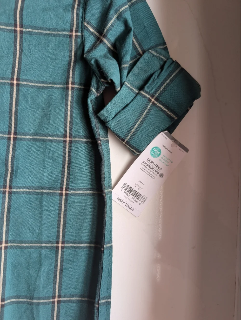 Carter's Green Button Down 4T